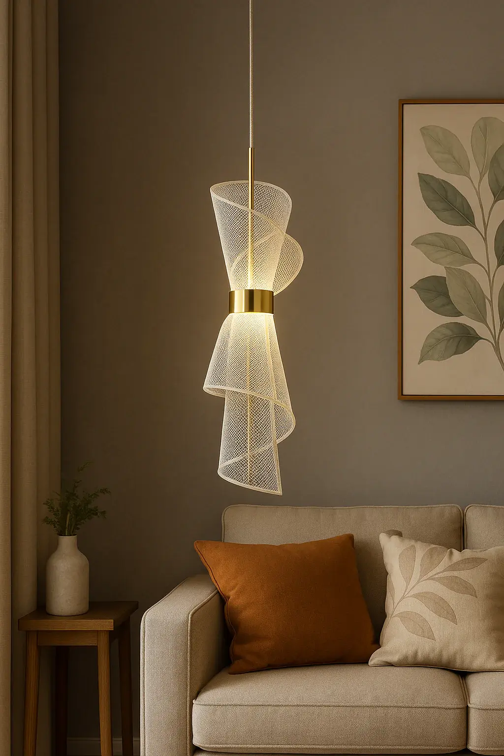 Aurora Twist Pendant Light | 6041/1H